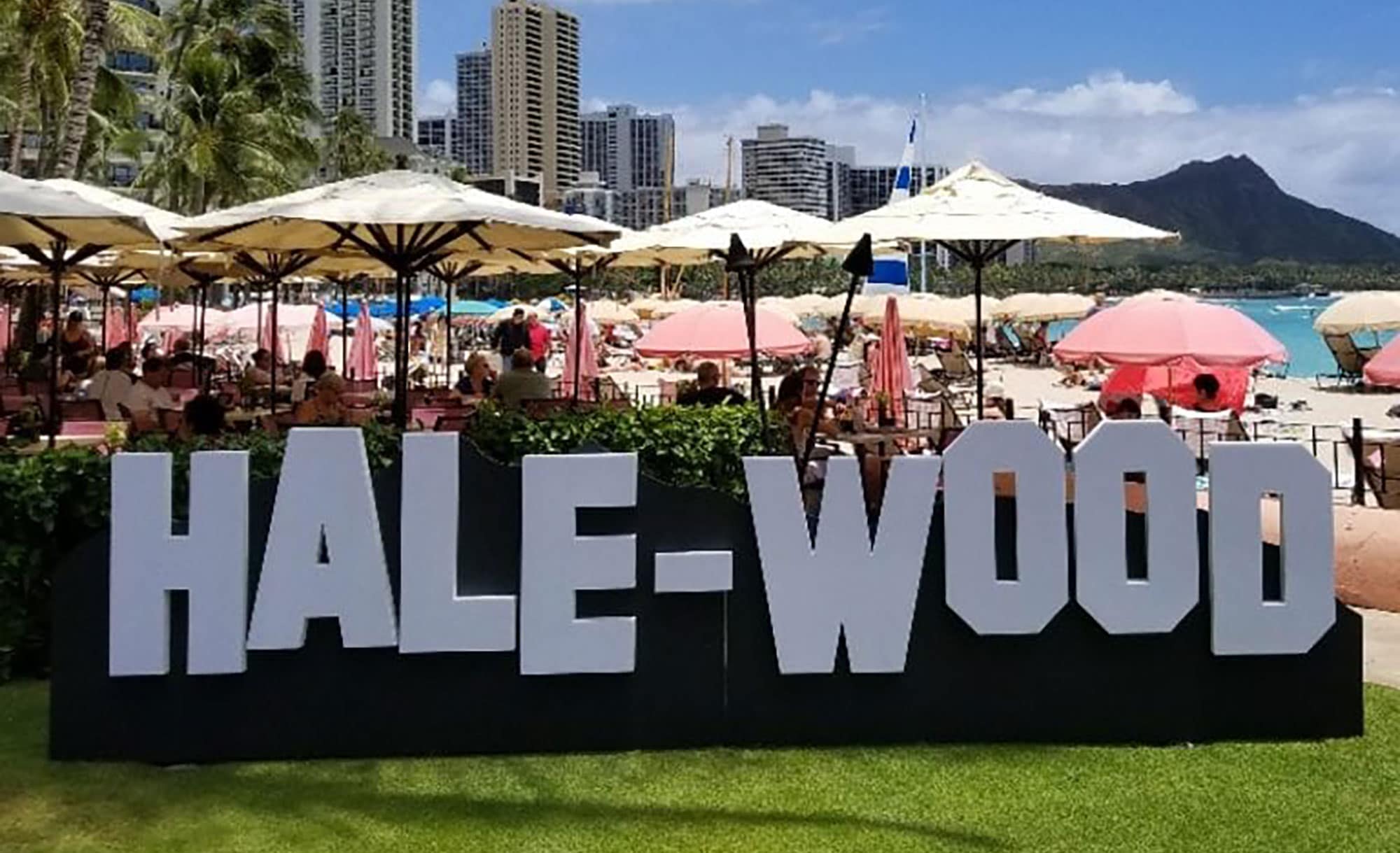 Printed Graphic on the beach in Hawaii