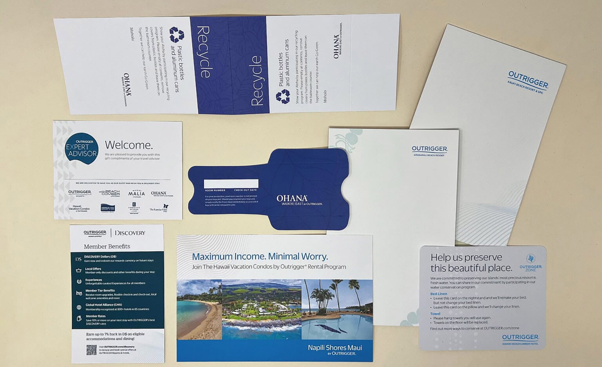 OUTRIGGER Resorts & Hotels - Materials